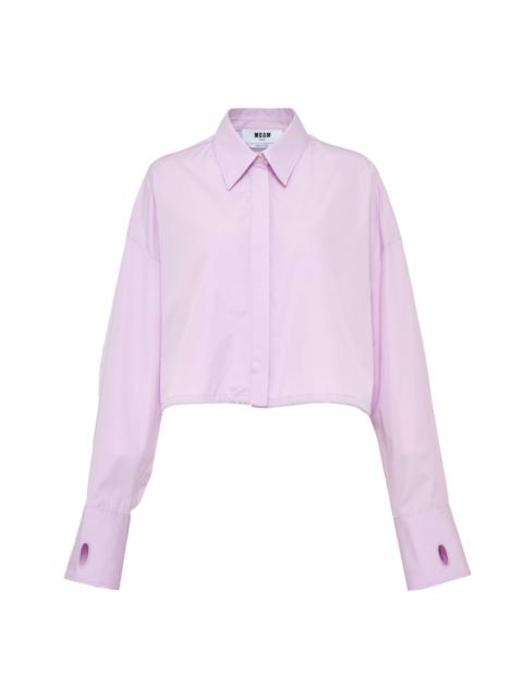 MSGM Cropped Camicia Shirt