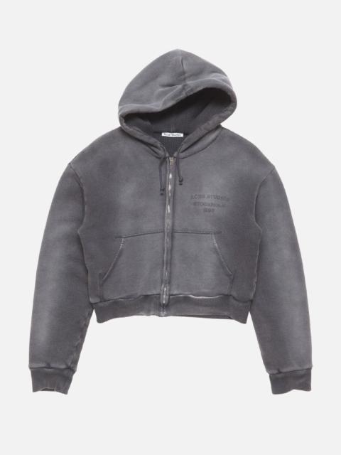 Acne Studios Faded Black Sprayed Zip Hoodie