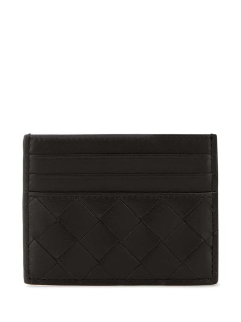 Bottega Veneta Bottega Veneta Women Dark Brown Nappa Leather Intrecciato Card Holder