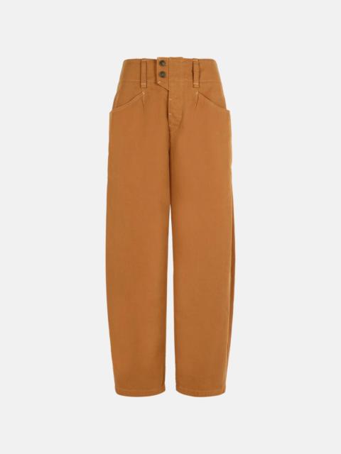Isabel Marant 'OUMAYA' COTTON COGNAC PANTS