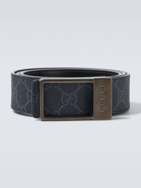 GUCCI GG Canvas reversible leather belt
