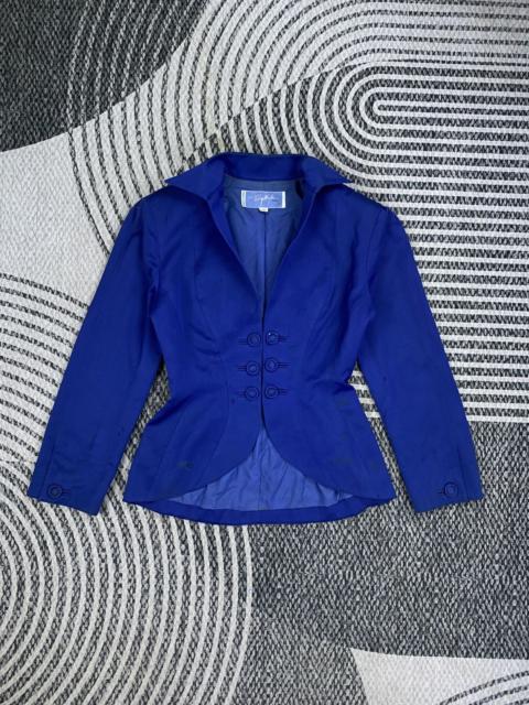 Other Designers Vintage Thierry Mugler Blue Color Peplum Style Jacket