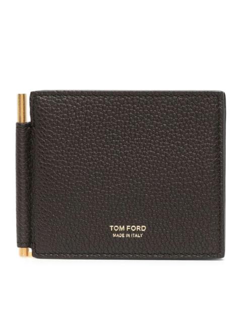 TOM FORD SOFT GRAIN LEATHER MONEY CLIP WALLET