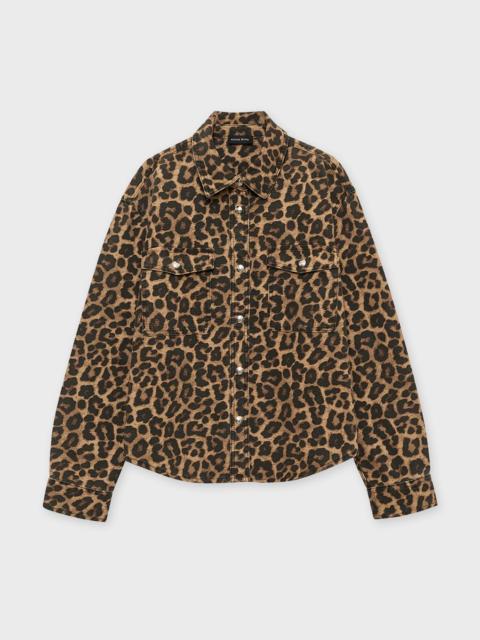 ANINE BING Shirt Paxton Leopard