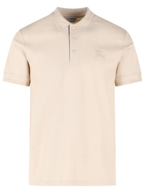 Burberry Burberry Eddie Ekd Beige Cotton Polo Shirt