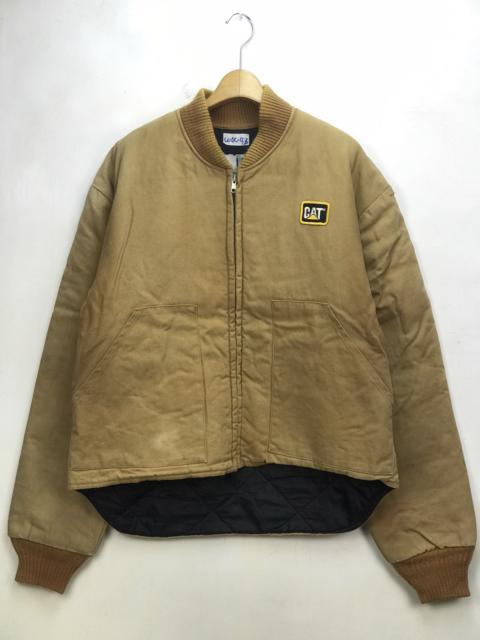 Other Designers Vintage - VINTAGE DISTRESSED CAT CATERPILLAR SUN FADED WORKER JACKET