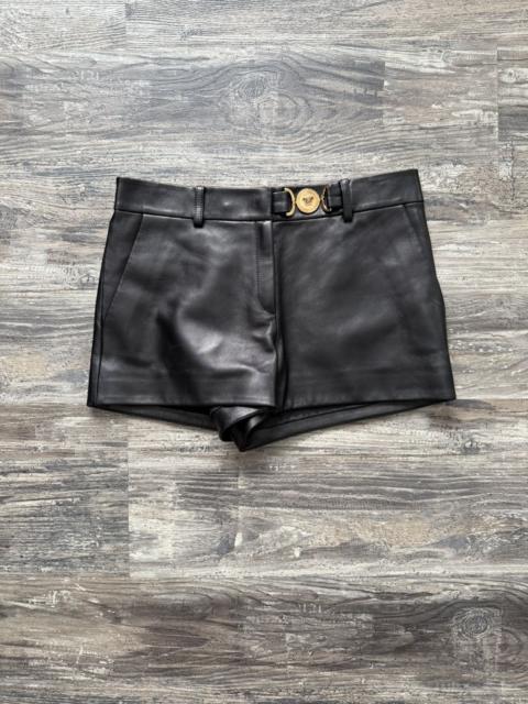 VERSACE Versace SS21 Medusa Buckle Leather Short