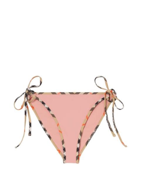Burberry Burberry Women Bikini Bottoms With Checked Edges