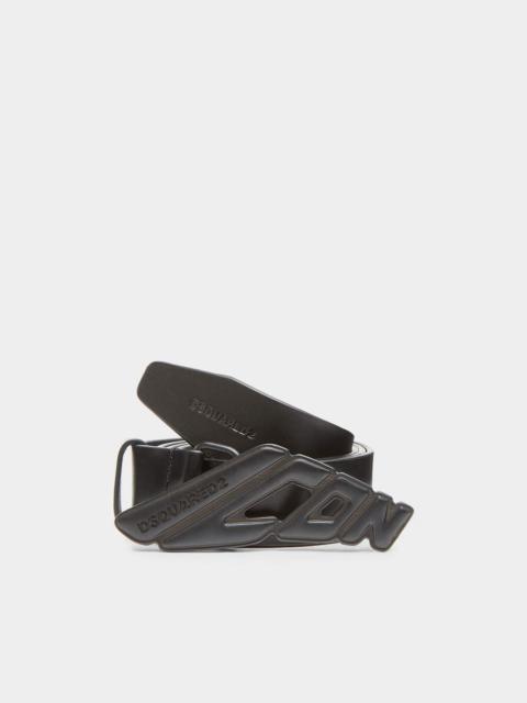 DSQUARED2 ICON NEW GENERATION PLAQUE BELT