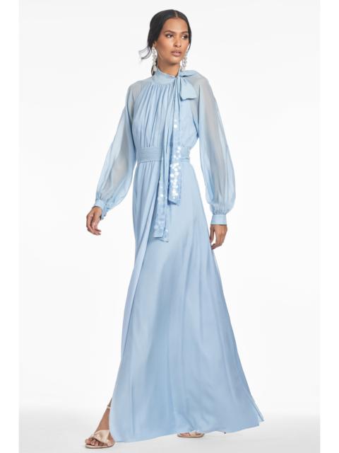 SACHIN & BABI VERA GOWN - GLACIAL BLUE
