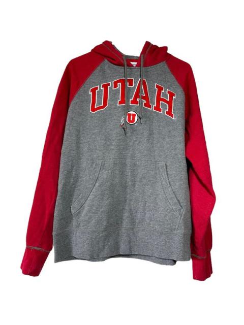 Champion Champion Utah Utes Hoodie University of Utah Sweatshirt Pullover Red Gray Large