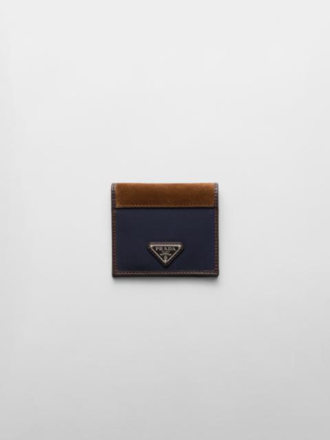 Prada Re-Nylon and leather wallet