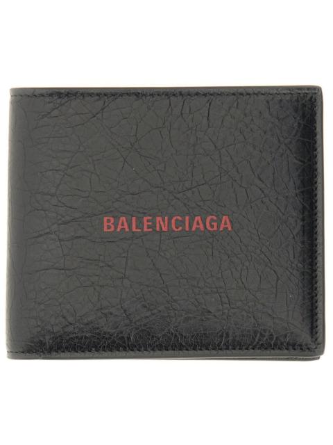 BALENCIAGA Balenciaga Men Bi-Fold Leather Wallet