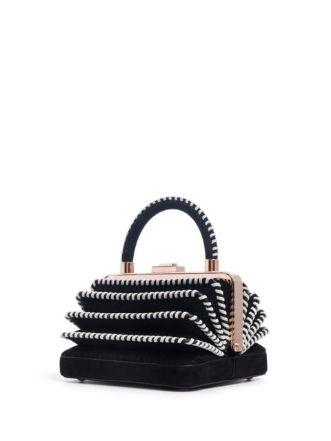 GABRIELA HEARST Whipstitch Diana Bag in Black Suede