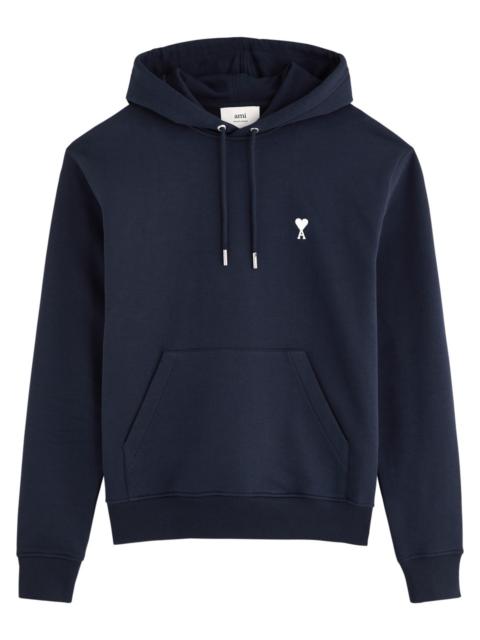 Ami Paris Logo Hooded Cotton Sweatshirt