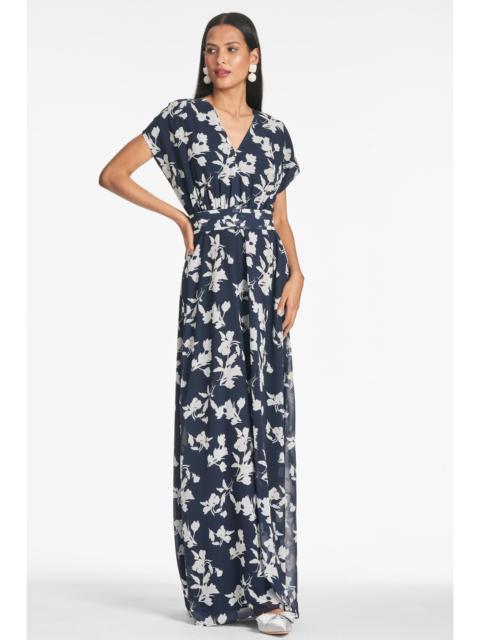 SACHIN & BABI Leah Gown - Navy Venetia Petal