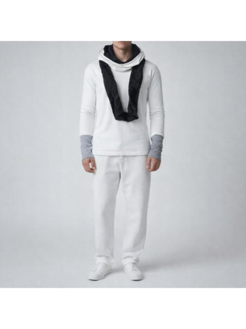 Other Designers Other - Ricky Rick Long Sleeve Shirt w/ Layered Scarf Detail