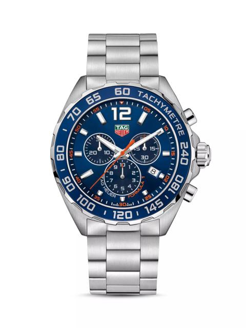 TAG Heuer Formula 1 Quartz Men's Blue Steel Chronograph, 43mm