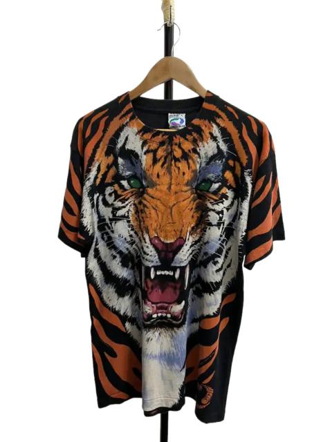 Other Designers Vintage - Vintage 90's Liquid Blue 1995 OVP TIGER TEE