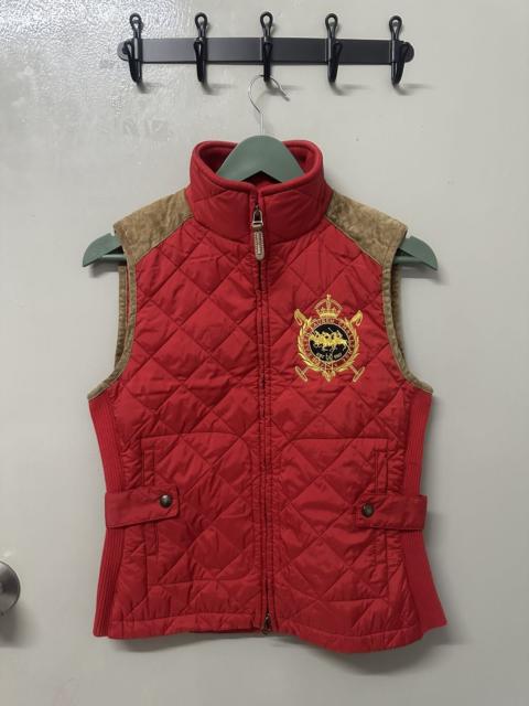 Other Designers Vintage POLO RALPH LAUREN Embroidery Logo Zipped Vest