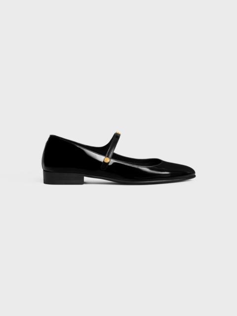 CELINE CITY - MARY-JANE BALLERINA IN GLOSSY CALFSKIN