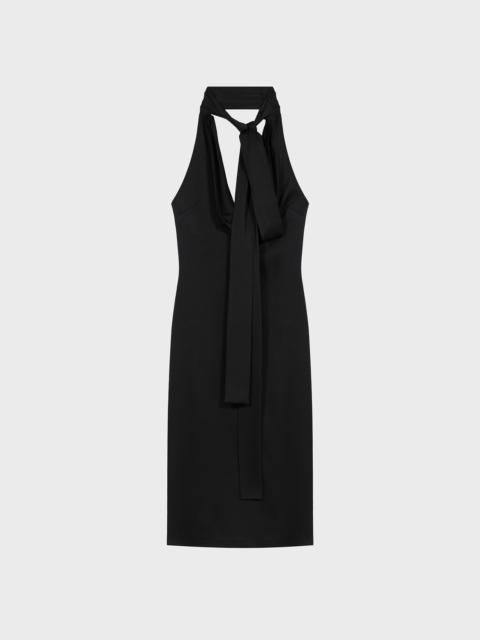 Blumarine HALTER NECK MIDI DRESS IN VISCOSE