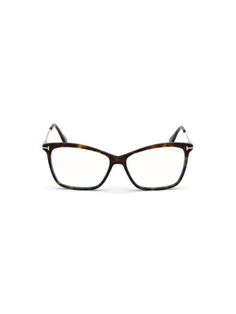 TOM FORD Tom Ford Blue Light Block Cat Eye Ladies Eyeglasses FT5687-B 052 56