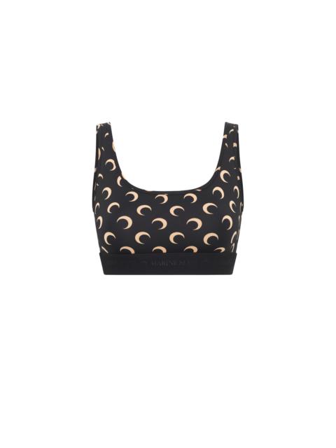 Marine Serre Recycled Moon Jersey Sport Bra
