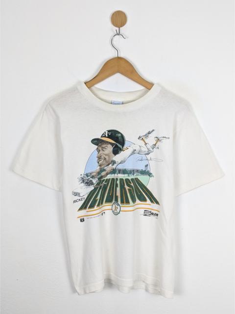 Other Designers Vintage - Vintage Rickey Henderson MLB 90s Oakland Athletic shirt