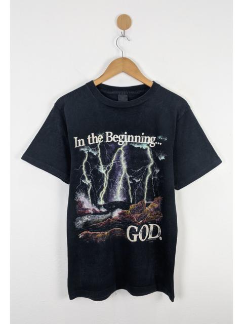 Other Designers Vintage In the Beginning God 90s 1991 Jesus shirt