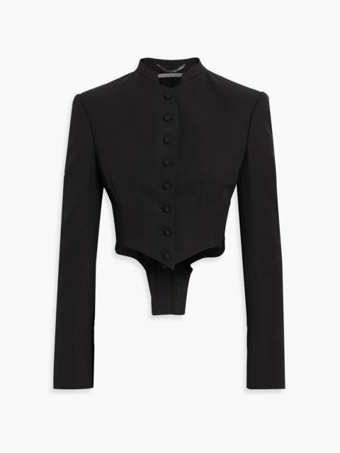 Stella McCartney Cropped wool-twill jacket