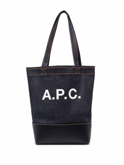 A.P.C. AXEL SMALL COTTON SHOPPING BAG