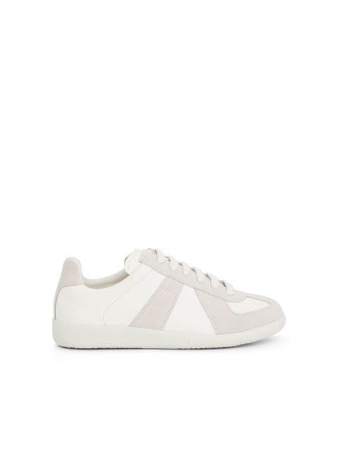 Maison Margiela Replica Leather Sneaker in Off White