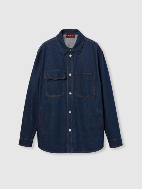 GUCCI Relaxed fit denim shirt