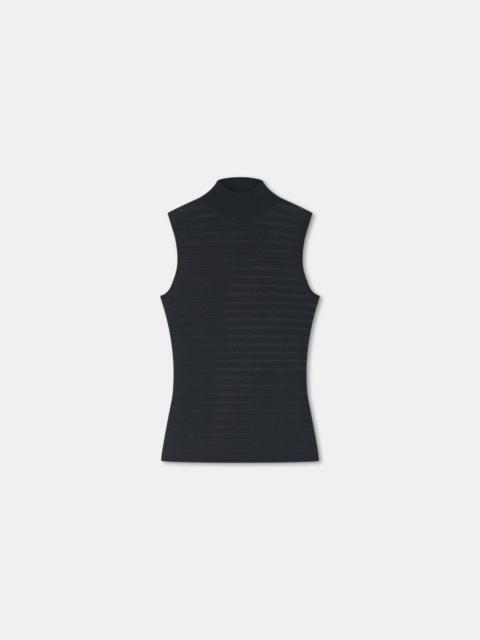 AERON MARIBEL
Semi-sheer sleeveless turtleneck