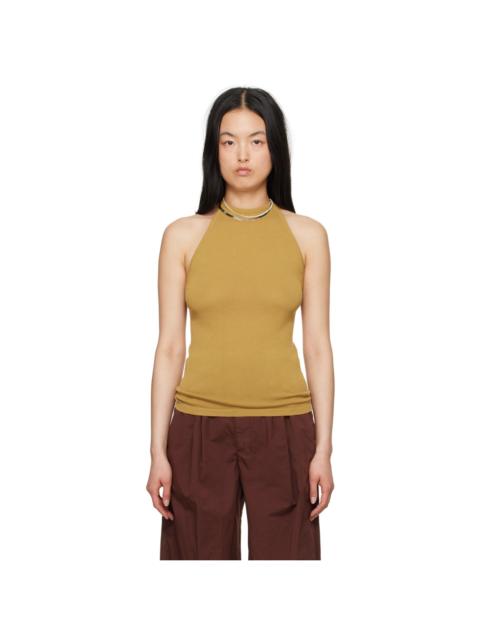 Lemaire Yellow Halter Tank Top
