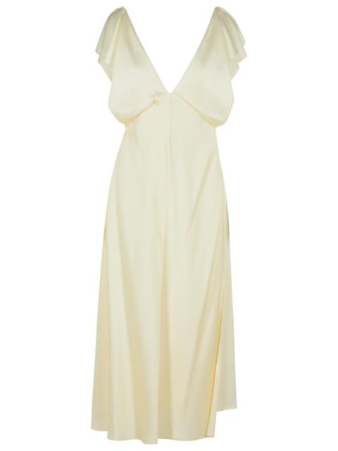 Jil Sander Jil Sander Ivory Viscose Blend Dress Women