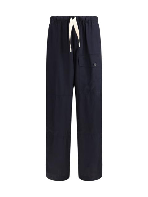 Dries Van Noten Men Wide Satin Pants
