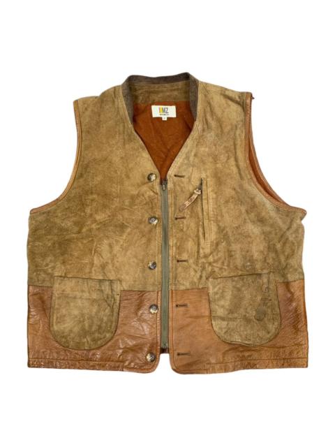 Other Designers Genuine Leather - VINTAGE INTERMEZO SUEDE LEATHER VEST JACKET
