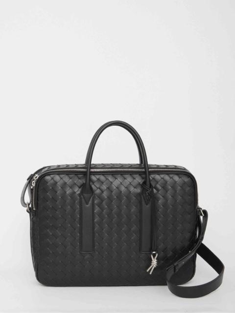 Bottega Veneta Men Black Leather Bag