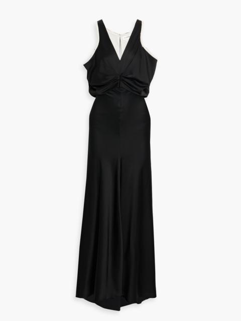 Victoria Beckham Crepe-satin maxi dress