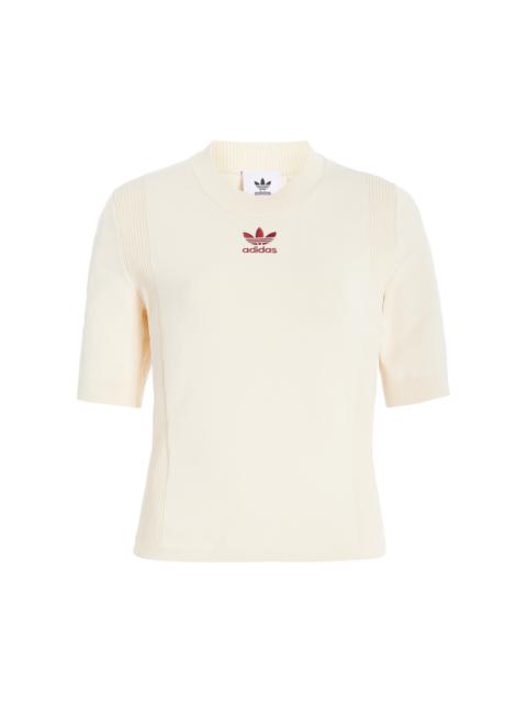 adidas Knit Top white