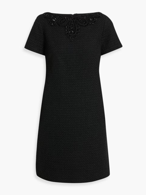 CAROLINA HERRERA Embellished tweed mini dress