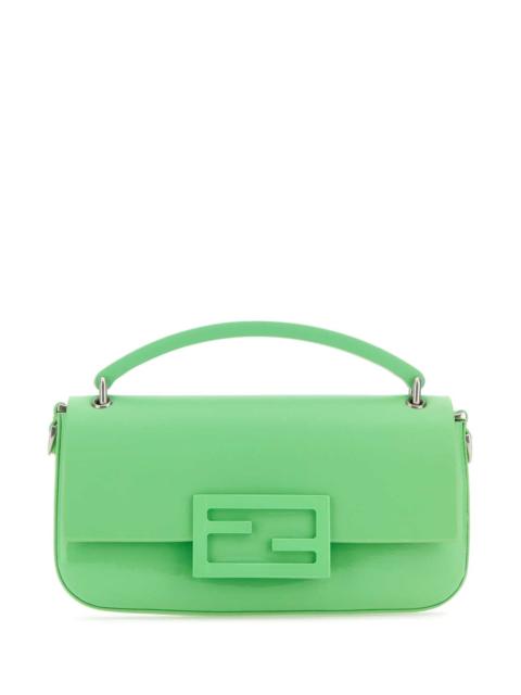 FENDI Fendi Women Pastel Green Leather Baguette Phone Case