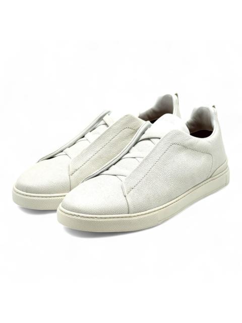 Triple Stitch Leather Sneakers in White US 12 UK 11 - $1150