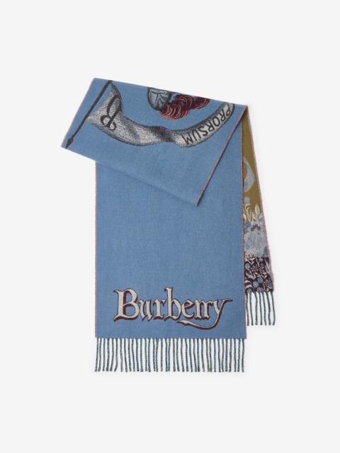 Burberry Knight Portrait Cashmere Scarf