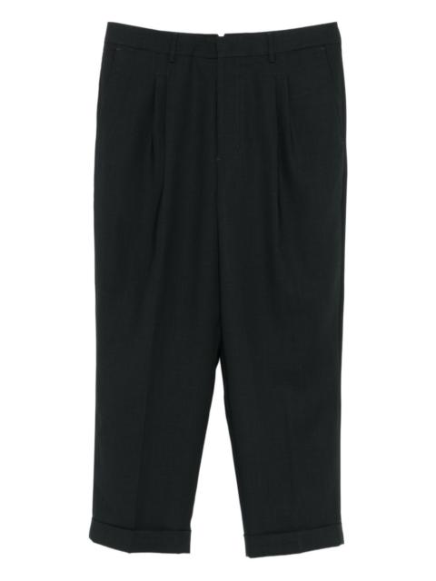 AMI Paris pleated cropped trousers