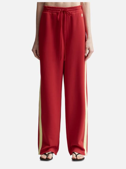 lesugiatelier SIDE-STRIPE TRACK PANTS