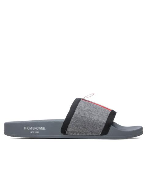 Thom Browne THOM BROWNE POOL SLIDE - MED GREY