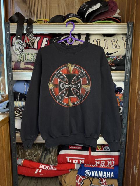 Other Designers Vintage West Coast Choppers Sweatshirt Mens L 90S Racing